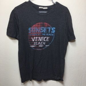 Abbot Main Charcoal Sunsets Venice Tee